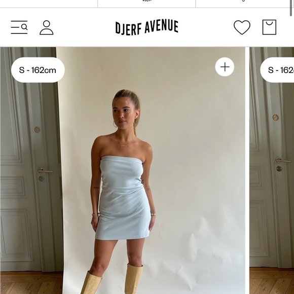 Baby Blue Djerf Avenue Tube Dress. Size XXL. Regular price 109 USD. - Picture 2 of 4